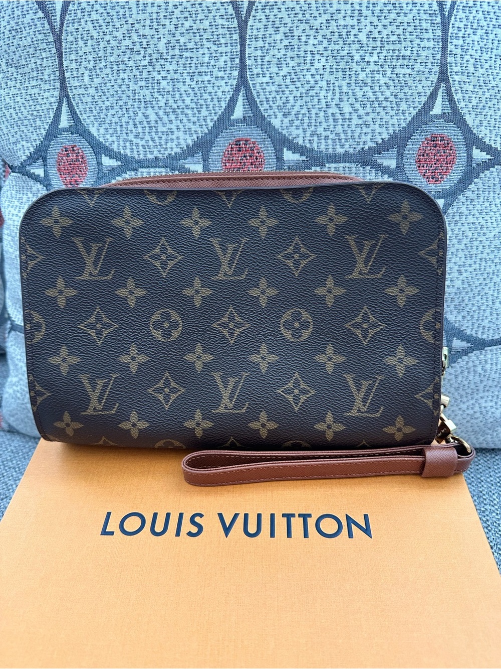 Unisex Vintage Louis Vuitton Monogram Canvas Wristlet